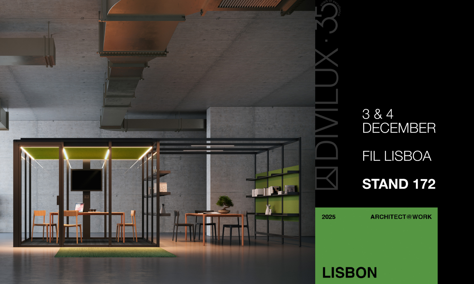Feria de arquitectura en Lisboa, stand 172.